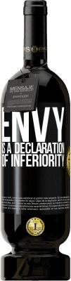 49,95 € Free Shipping | Red Wine Premium Edition MBS® Reserve Envy is a declaration of inferiority Black Label. Customizable label Reserve 12 Months Harvest 2014 Tempranillo