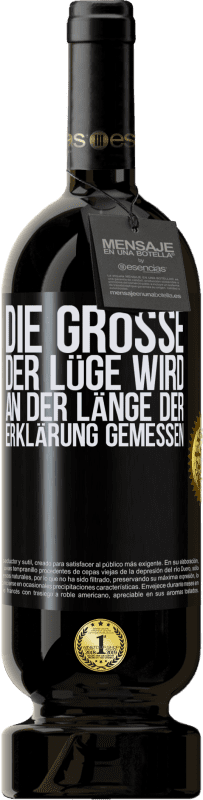 49,95 € Kostenloser Versand | Rotwein Premium Ausgabe MBS® Reserve Die Größe der Lüge wird an der Länge der Erklärung gemessen Schwarzes Etikett. Anpassbares Etikett Reserve 12 Monate Ernte 2015 Tempranillo