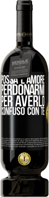 49,95 € Spedizione Gratuita | Vino rosso Edizione Premium MBS® Riserva Possa l'amore perdonarmi per averlo confuso con te Etichetta Nera. Etichetta personalizzabile Riserva 12 Mesi Raccogliere 2015 Tempranillo