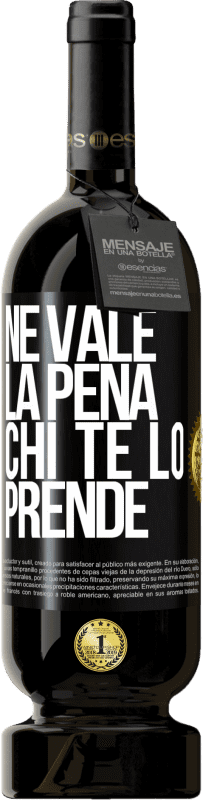 49,95 € Spedizione Gratuita | Vino rosso Edizione Premium MBS® Riserva Ne vale la pena chi te lo prende Etichetta Nera. Etichetta personalizzabile Riserva 12 Mesi Raccogliere 2015 Tempranillo