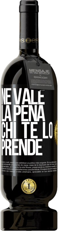 49,95 € Spedizione Gratuita | Vino rosso Edizione Premium MBS® Riserva Ne vale la pena chi te lo prende Etichetta Nera. Etichetta personalizzabile Riserva 12 Mesi Raccogliere 2016 Tempranillo
