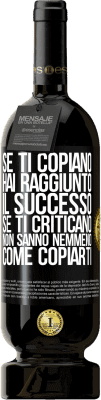 49,95 € Spedizione Gratuita | Vino rosso Edizione Premium MBS® Riserva Se ti copiano, hai raggiunto il successo. Se ti criticano, non sanno nemmeno come copiarti Etichetta Nera. Etichetta personalizzabile Riserva 12 Mesi Raccogliere 2015 Tempranillo