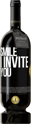 49,95 € 免费送货 | 红酒 高级版 MBS® 预订 微笑，我邀请 黑标. 可自定义的标签 预订 12 个月 收成 2015 Tempranillo