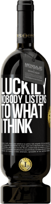 49,95 € 免费送货 | 红酒 高级版 MBS® 预订 幸运的是没有人听我的想法 黑标. 可自定义的标签 预订 12 个月 收成 2016 Tempranillo
