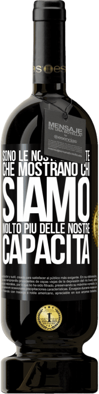 49,95 € Spedizione Gratuita | Vino rosso Edizione Premium MBS® Riserva Sono le nostre scelte che mostrano chi siamo, molto più delle nostre capacità Etichetta Nera. Etichetta personalizzabile Riserva 12 Mesi Raccogliere 2015 Tempranillo