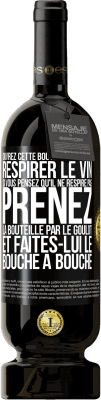 49,95 € Envoi gratuit | Vin rouge Édition Premium MBS® Réserve Ouvrez cette bouteille et laissez respirer le vin. Si vous pensez qu'il ne respire pas prenez la bouteille par le goulot et fait Étiquette Noire. Étiquette personnalisable Réserve 12 Mois Récolte 2015 Tempranillo