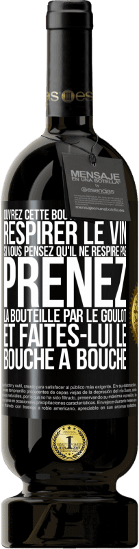 49,95 € Envoi gratuit | Vin rouge Édition Premium MBS® Réserve Ouvrez cette bouteille et laissez respirer le vin. Si vous pensez qu'il ne respire pas prenez la bouteille par le goulot et fait Étiquette Noire. Étiquette personnalisable Réserve 12 Mois Récolte 2015 Tempranillo