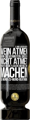 49,95 € Kostenloser Versand | Rotwein Premium Ausgabe MBS® Reserve Öffnen Sie diese Flasche und lassen Sie den Wein atmen. Wenn Sie vermuten, dass er nicht atmet, packen Sie die Flasche am Hals u Schwarzes Etikett. Anpassbares Etikett Reserve 12 Monate Ernte 2015 Tempranillo