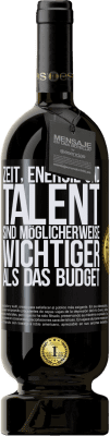 49,95 € Kostenloser Versand | Rotwein Premium Ausgabe MBS® Reserve Zeit, Energie und Talent sind möglicherweise wichtiger als das Budget Schwarzes Etikett. Anpassbares Etikett Reserve 12 Monate Ernte 2015 Tempranillo