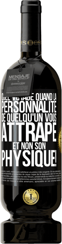 49,95 € Envoi gratuit | Vin rouge Édition Premium MBS® Réserve Quel voyage quand la personnalité de quelqu'un vous attrape et non son physique! Étiquette Noire. Étiquette personnalisable Réserve 12 Mois Récolte 2015 Tempranillo