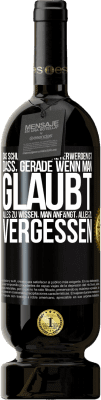 49,95 € Kostenloser Versand | Rotwein Premium Ausgabe MBS® Reserve Das Schlimmste am Älterwerden ist, dass, gerade wenn man glaubt, alles zu wissen, man anfängt, alles zu vergessen Schwarzes Etikett. Anpassbares Etikett Reserve 12 Monate Ernte 2015 Tempranillo