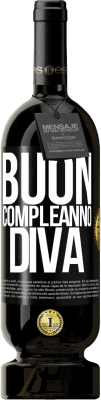 49,95 € Spedizione Gratuita | Vino rosso Edizione Premium MBS® Riserva Buon compleanno Diva Etichetta Nera. Etichetta personalizzabile Riserva 12 Mesi Raccogliere 2016 Tempranillo