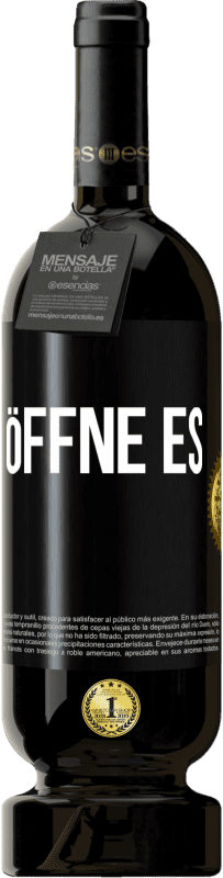 49,95 € Kostenloser Versand | Rotwein Premium Ausgabe MBS® Reserve Öffne es Schwarzes Etikett. Anpassbares Etikett Reserve 12 Monate Ernte 2016 Tempranillo
