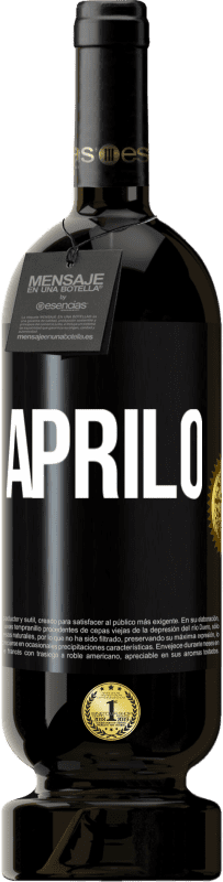 49,95 € Spedizione Gratuita | Vino rosso Edizione Premium MBS® Riserva Aprilo Etichetta Nera. Etichetta personalizzabile Riserva 12 Mesi Raccogliere 2015 Tempranillo