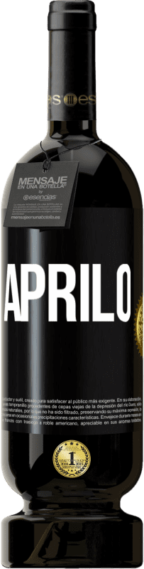 49,95 € Spedizione Gratuita | Vino rosso Edizione Premium MBS® Riserva Aprilo Etichetta Nera. Etichetta personalizzabile Riserva 12 Mesi Raccogliere 2016 Tempranillo