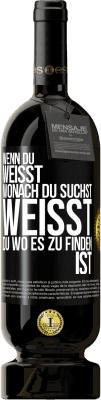 49,95 € Kostenloser Versand | Rotwein Premium Ausgabe MBS® Reserve Wenn du weisst, wonach du suchst, weisst du, wo es zu finden ist Schwarzes Etikett. Anpassbares Etikett Reserve 12 Monate Ernte 2015 Tempranillo