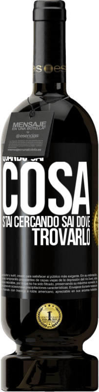 49,95 € Spedizione Gratuita | Vino rosso Edizione Premium MBS® Riserva Quando sai cosa stai cercando, sai dove trovarlo Etichetta Nera. Etichetta personalizzabile Riserva 12 Mesi Raccogliere 2015 Tempranillo