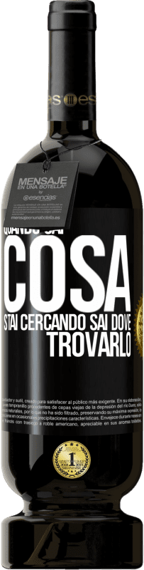 49,95 € Spedizione Gratuita | Vino rosso Edizione Premium MBS® Riserva Quando sai cosa stai cercando, sai dove trovarlo Etichetta Nera. Etichetta personalizzabile Riserva 12 Mesi Raccogliere 2016 Tempranillo