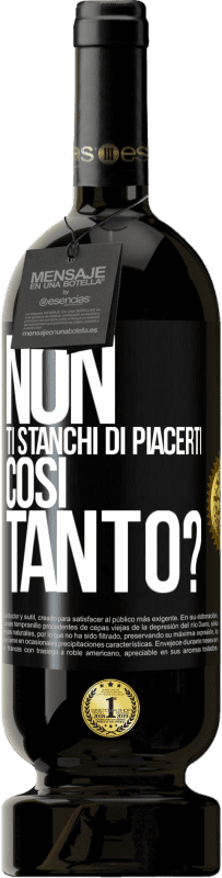 49,95 € Spedizione Gratuita | Vino rosso Edizione Premium MBS® Riserva Non ti stanchi di piacerti così tanto? Etichetta Nera. Etichetta personalizzabile Riserva 12 Mesi Raccogliere 2015 Tempranillo