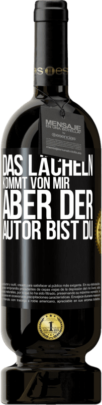 49,95 € Kostenloser Versand | Rotwein Premium Ausgabe MBS® Reserve Das Lächeln kommt von mir, aber der Autor bist du Schwarzes Etikett. Anpassbares Etikett Reserve 12 Monate Ernte 2014 Tempranillo