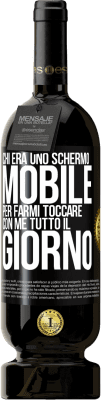 49,95 € Spedizione Gratuita | Vino rosso Edizione Premium MBS® Riserva Chi era uno schermo mobile per farmi toccare con me tutto il giorno Etichetta Nera. Etichetta personalizzabile Riserva 12 Mesi Raccogliere 2015 Tempranillo