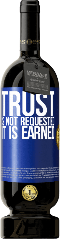 49,95 € 送料無料 | 赤ワイン プレミアム版 MBS® 予約する 信頼は要求されず、獲得されます 青いタグ. カスタマイズ可能なラベル 予約する 12 月 収穫 2016 Tempranillo