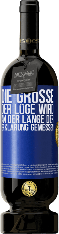 49,95 € Kostenloser Versand | Rotwein Premium Ausgabe MBS® Reserve Die Größe der Lüge wird an der Länge der Erklärung gemessen Blaue Markierung. Anpassbares Etikett Reserve 12 Monate Ernte 2016 Tempranillo