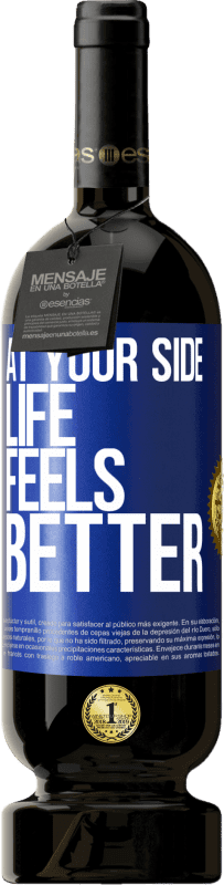 49,95 € Free Shipping | Red Wine Premium Edition MBS® Reserve At your side life feels better Blue Label. Customizable label Reserve 12 Months Harvest 2016 Tempranillo