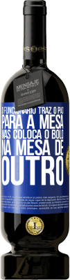 49,95 € Envio grátis | Vinho tinto Edição Premium MBS® Reserva O funcionário traz o pão para a mesa, mas coloca o bolo na mesa de outro Etiqueta Azul. Etiqueta personalizável Reserva 12 Meses Colheita 2016 Tempranillo
