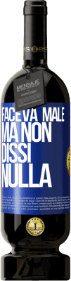 49,95 € Spedizione Gratuita | Vino rosso Edizione Premium MBS® Riserva Faceva male, ma non dissi nulla Etichetta Blu. Etichetta personalizzabile Riserva 12 Mesi Raccogliere 2016 Tempranillo