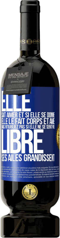 49,95 € Envoi gratuit | Vin rouge Édition Premium MBS® Réserve Elle sait aimer et si elle se donne, elle le fait corps et âme. Mais n'oubliez pas si elle ne se sent pas libre, ses ailes grand Étiquette Bleue. Étiquette personnalisable Réserve 12 Mois Récolte 2015 Tempranillo