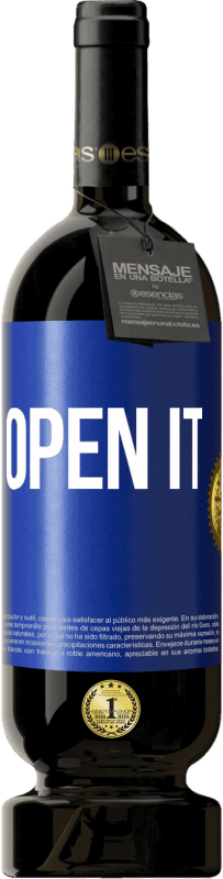 49,95 € 免费送货 | 红酒 高级版 MBS® 预订 打开它 蓝色标签. 可自定义的标签 预订 12 个月 收成 2016 Tempranillo
