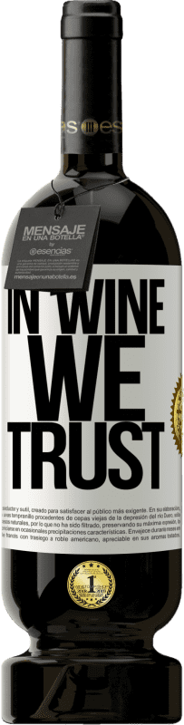 49,95 € 送料無料 | 赤ワイン プレミアム版 MBS® 予約する in wine we trust ホワイトラベル. カスタマイズ可能なラベル 予約する 12 月 収穫 2015 Tempranillo