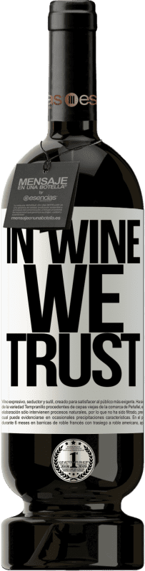 49,95 € Envoi gratuit | Vin rouge Édition Premium MBS® Réserve in wine we trust Étiquette Blanche. Étiquette personnalisable Réserve 12 Mois Récolte 2014 Tempranillo