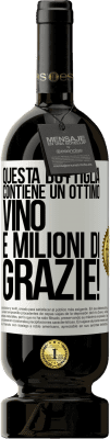 49,95 € Spedizione Gratuita | Vino rosso Edizione Premium MBS® Riserva Questa bottiglia contiene un ottimo vino e milioni di GRAZIE! Etichetta Bianca. Etichetta personalizzabile Riserva 12 Mesi Raccogliere 2014 Tempranillo