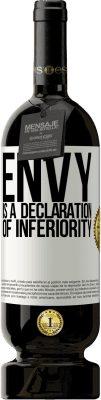 49,95 € Free Shipping | Red Wine Premium Edition MBS® Reserve Envy is a declaration of inferiority White Label. Customizable label Reserve 12 Months Harvest 2014 Tempranillo