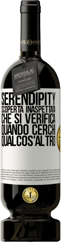 49,95 € Spedizione Gratuita | Vino rosso Edizione Premium MBS® Riserva Serendipity. Scoperta inaspettata che si verifica quando cerchi qualcos'altro Etichetta Bianca. Etichetta personalizzabile Riserva 12 Mesi Raccogliere 2015 Tempranillo