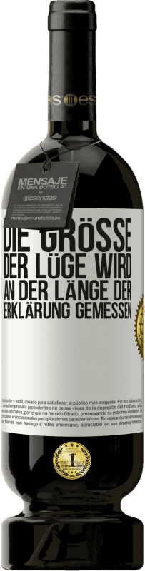 49,95 € Kostenloser Versand | Rotwein Premium Ausgabe MBS® Reserve Die Größe der Lüge wird an der Länge der Erklärung gemessen Weißes Etikett. Anpassbares Etikett Reserve 12 Monate Ernte 2016 Tempranillo