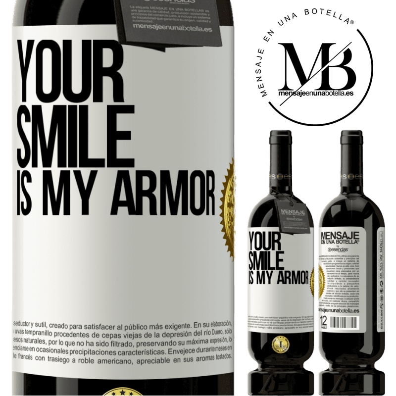 29,95 € Free Shipping | Red Wine Premium Edition MBS® Reserva Your smile is my armor White Label. Customizable label Reserva 12 Months Harvest 2014 Tempranillo