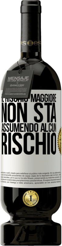 49,95 € Spedizione Gratuita | Vino rosso Edizione Premium MBS® Riserva Il rischio maggiore non sta assumendo alcun rischio Etichetta Bianca. Etichetta personalizzabile Riserva 12 Mesi Raccogliere 2015 Tempranillo