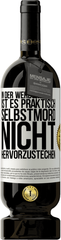 49,95 € Kostenloser Versand | Rotwein Premium Ausgabe MBS® Reserve In der Werbung ist es praktisch Selbstmord, nicht hervorzustechen Weißes Etikett. Anpassbares Etikett Reserve 12 Monate Ernte 2015 Tempranillo