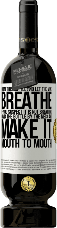 49,95 € 送料無料 | 赤ワイン プレミアム版 MBS® 予約する このボトルを開けて、ワインを吸わせます。呼吸していないと思われる場合は、ボトルの首をつかんで口から口へ ホワイトラベル. カスタマイズ可能なラベル 予約する 12 月 収穫 2016 Tempranillo