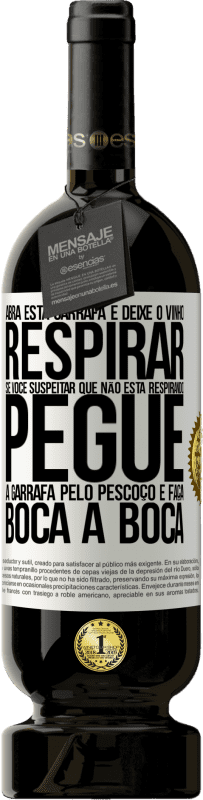 49,95 € Envio grátis | Vinho tinto Edição Premium MBS® Reserva Abra esta garrafa e deixe o vinho respirar. Se você suspeitar que não está respirando, pegue a garrafa pelo pescoço e faça Etiqueta Branca. Etiqueta personalizável Reserva 12 Meses Colheita 2015 Tempranillo