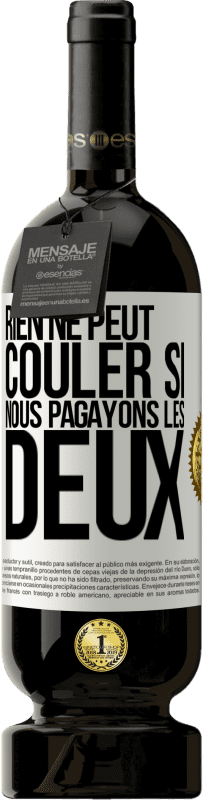 49,95 € Envoi gratuit | Vin rouge Édition Premium MBS® Réserve Rien ne peut couler si nous pagayons les deux Étiquette Blanche. Étiquette personnalisable Réserve 12 Mois Récolte 2016 Tempranillo