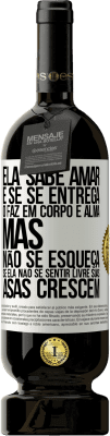 49,95 € Envio grátis | Vinho tinto Edição Premium MBS® Reserva Ele sabe amar e, se se entrega, o faz em corpo e alma. Mas, não se esqueça, se você não se sentir livre, suas asas crescem Etiqueta Branca. Etiqueta personalizável Reserva 12 Meses Colheita 2016 Tempranillo