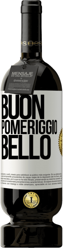 49,95 € Spedizione Gratuita | Vino rosso Edizione Premium MBS® Riserva Buon pomeriggio, bello Etichetta Bianca. Etichetta personalizzabile Riserva 12 Mesi Raccogliere 2016 Tempranillo