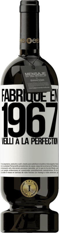 49,95 € Envoi gratuit | Vin rouge Édition Premium MBS® Réserve Fabriqué en 1967. Vieilli à la perfection Étiquette Blanche. Étiquette personnalisable Réserve 12 Mois Récolte 2015 Tempranillo