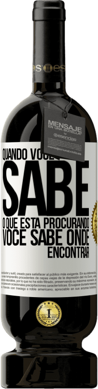 49,95 € Envio grátis | Vinho tinto Edição Premium MBS® Reserva Quando você sabe o que está procurando, você sabe onde encontrar Etiqueta Branca. Etiqueta personalizável Reserva 12 Meses Colheita 2014 Tempranillo