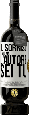 49,95 € Spedizione Gratuita | Vino rosso Edizione Premium MBS® Riserva Il sorriso è mio, ma l'autore sei tu Etichetta Bianca. Etichetta personalizzabile Riserva 12 Mesi Raccogliere 2014 Tempranillo