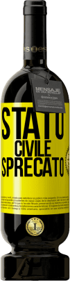 49,95 € Spedizione Gratuita | Vino rosso Edizione Premium MBS® Riserva Stato civile: sprecato Etichetta Gialla. Etichetta personalizzabile Riserva 12 Mesi Raccogliere 2015 Tempranillo